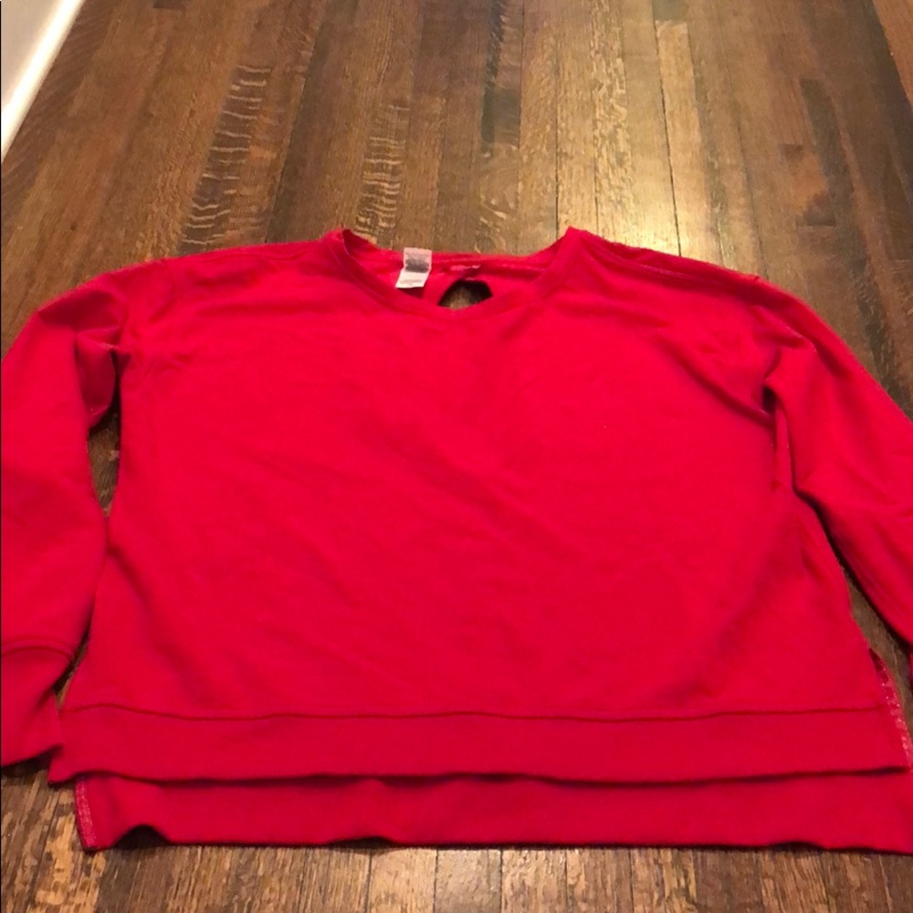 Victoria Sport red keyhole sweatshirt